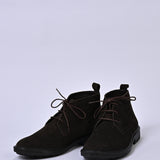 SUEDE LACE-UP BOOTS