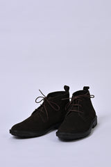 SUEDE LACE-UP BOOTS