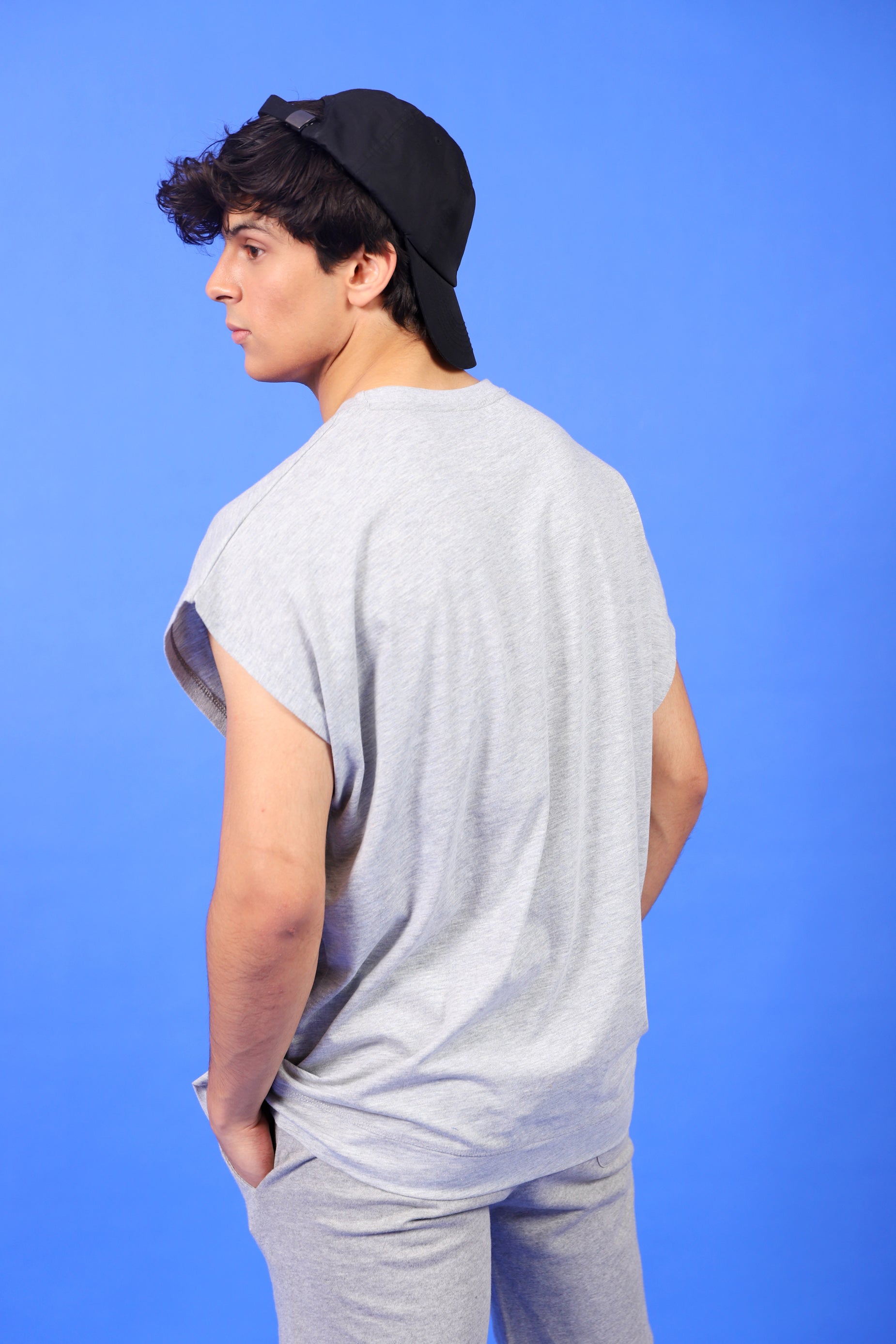 RELAXED FIT CAP SLEEVE TEE