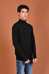 CASHMERE FEEL HIGH NECK SWEATER