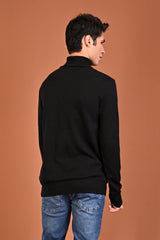 CASHMERE FEEL HIGH NECK SWEATER