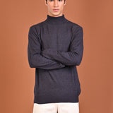 CASHMERE FEEL HIGH NECK SWEATER