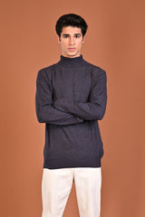 CASHMERE FEEL HIGH NECK SWEATER