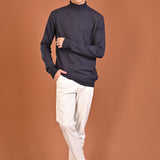 CASHMERE FEEL HIGH NECK SWEATER