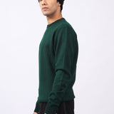 ROUND NECK TWO TONE SWEATER