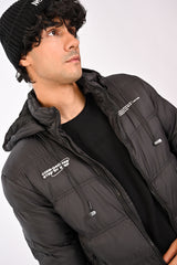 HOODED PUFFER JACKET