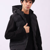 PUFFER GILET WITH HOOD