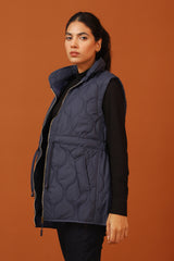 SLEEVELESS QUILTED JACKET