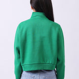 CROPPED SWEATSHIRT WITH ZIPPER