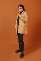 COAT WITH WAIST CUTLINE DETAIL