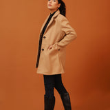 COAT WITH WAIST CUTLINE DETAIL