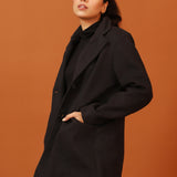 COAT WITH WAIST CUTLINE DETAIL