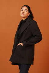 COAT WITH WAIST CUTLINE DETAIL