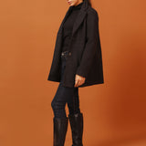 COAT WITH WAIST CUTLINE DETAIL