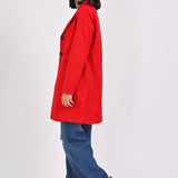 SHORT COAT WITH FLAP POCKET DETAIL