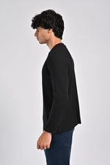 TEXTURED FULL SLEEVE BOX FIT TEE