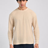 TEXTURED FULL SLEEVE BOX FIT TEE