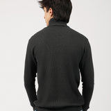 TEXTURED HIGH NECK