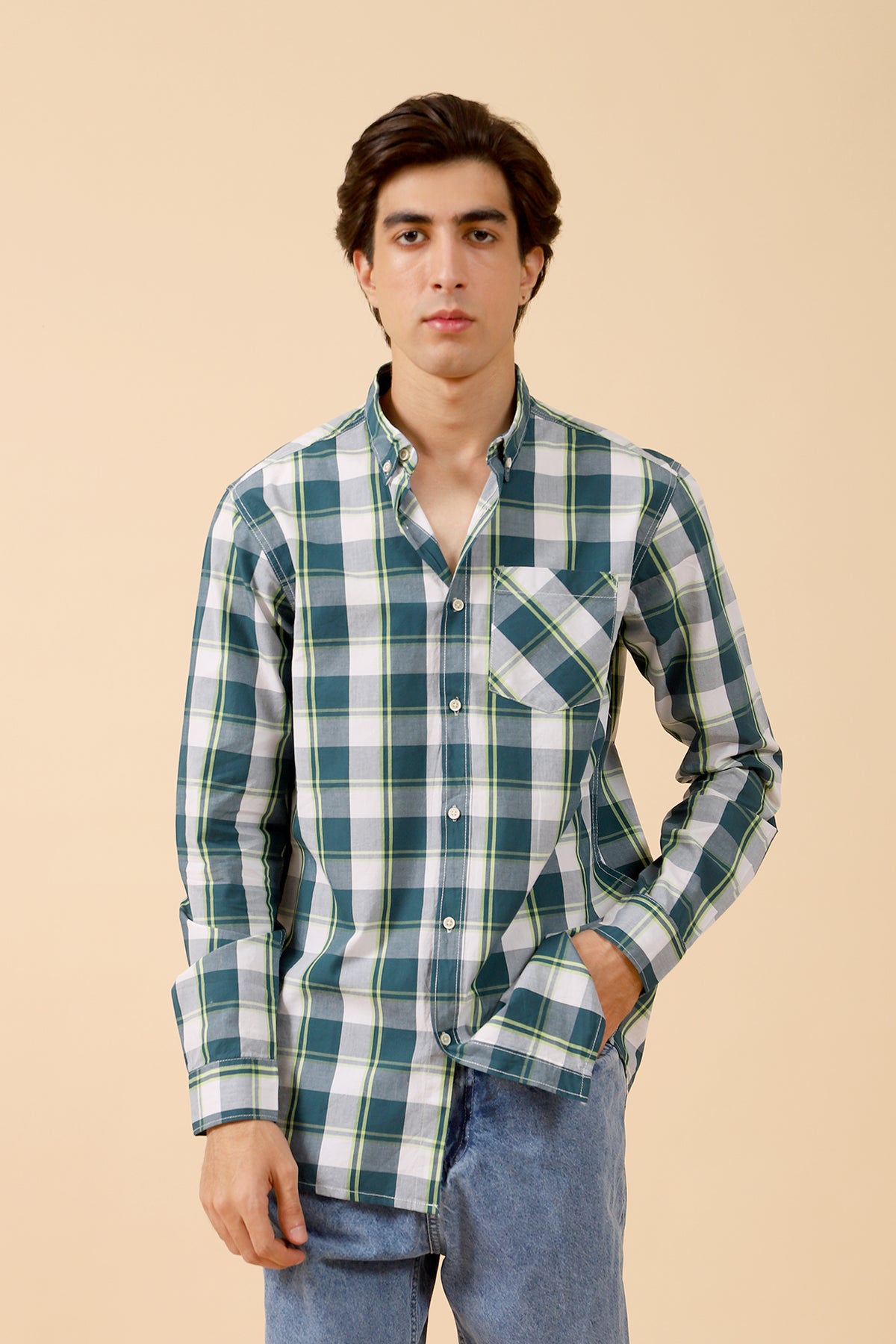 BUTTON DOWN CHECK SHIRT