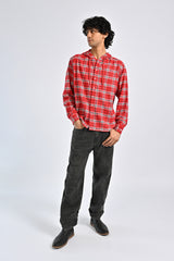 BAGGY FIT FLANNEL CHECK SHIRT