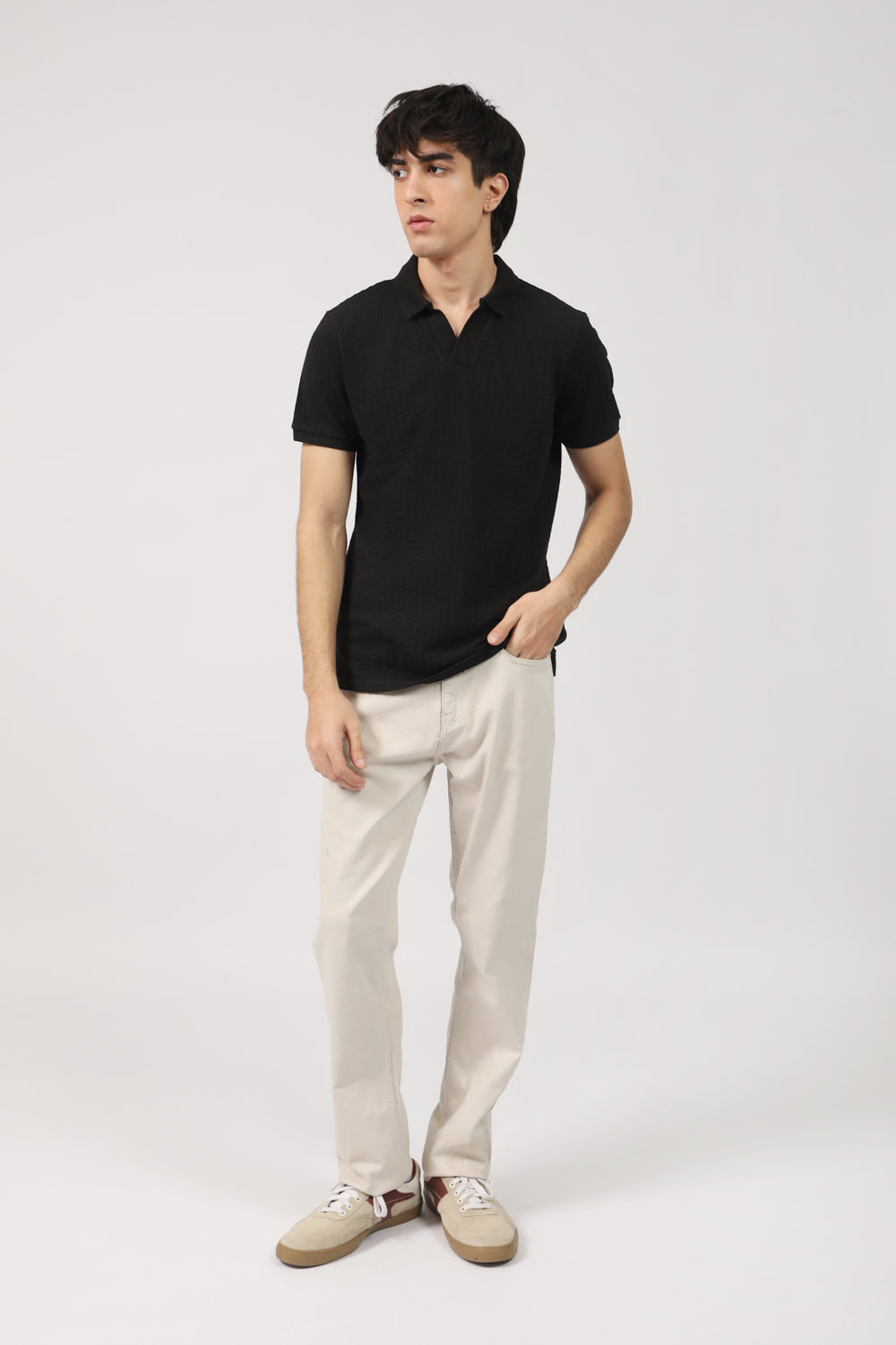 JOHNNY COLLAR TEXTURED POLO