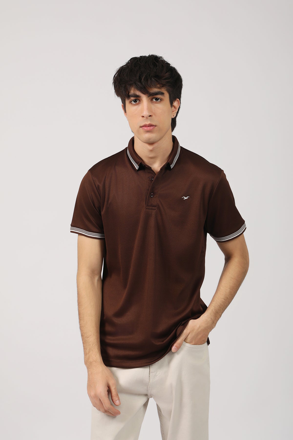 TEXTURED TIPPING POLO