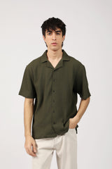 RESORT COLLAR BUTTON DOWN BOX FIT TEXTURED POLO