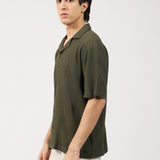 RESORT COLLAR BUTTON DOWN BOX FIT TEXTURED POLO