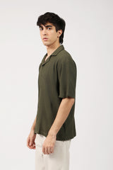 RESORT COLLAR BUTTON DOWN BOX FIT TEXTURED POLO