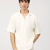 RESORT COLLAR BUTTON DOWN BOX FIT TEXTURED POLO