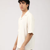 RESORT COLLAR BUTTON DOWN BOX FIT TEXTURED POLO