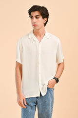 RESORT COLLAR TEXTURED SHIRT