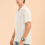 RESORT COLLAR TEXTURED SHIRT