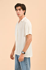 RESORT COLLAR TEXTURED SHIRT