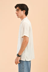 RESORT COLLAR TEXTURED SHIRT