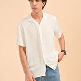 RESORT COLLAR TEXTURED SHIRT