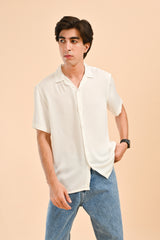 RESORT COLLAR TEXTURED SHIRT