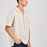 BAGGY FIT RESORT COLLAR SHIRT