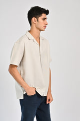 BAGGY FIT RESORT COLLAR SHIRT