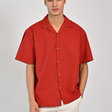 BAGGY FIT RESORT COLLAR SHIRT