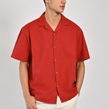 BAGGY FIT RESORT COLLAR SHIRT