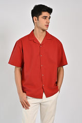 BAGGY FIT RESORT COLLAR SHIRT