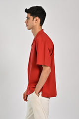 BAGGY FIT RESORT COLLAR SHIRT