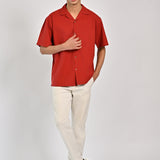 BAGGY FIT RESORT COLLAR SHIRT