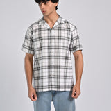 RESORT COLLAR BAGGY FIT CHECK SHIRT