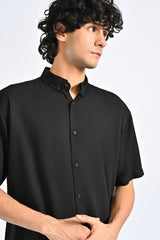 JACQUARD BAGGY FIT SHIRT