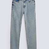 ACID WASH SLIM RELAXED FIT DENIM