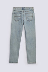 ACID WASH SLIM RELAXED FIT DENIM