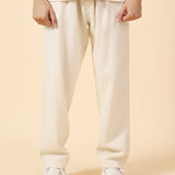 BAGGY FIT TEXTURED EASY PANTS