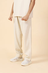 BAGGY FIT TEXTURED EASY PANTS